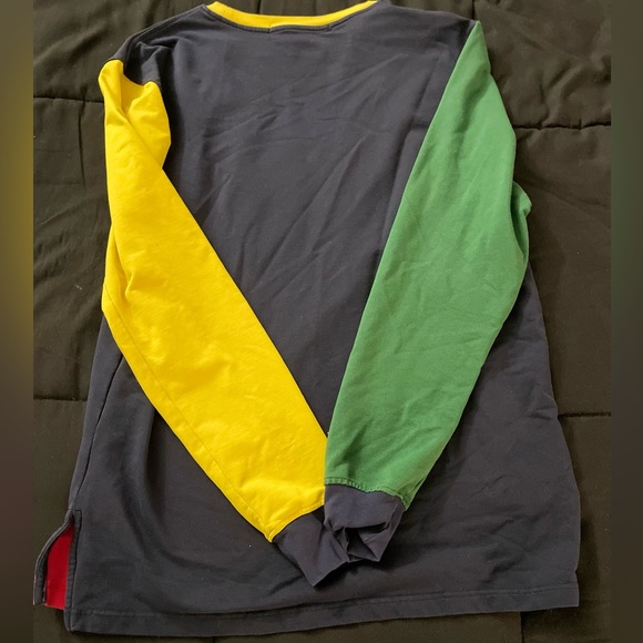 Color Block Oversized Zipper Sweater Size M. - Picture 2 of 4